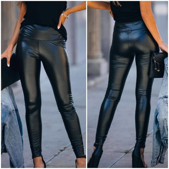 Pants - NEW Black Faux Leather Leggings